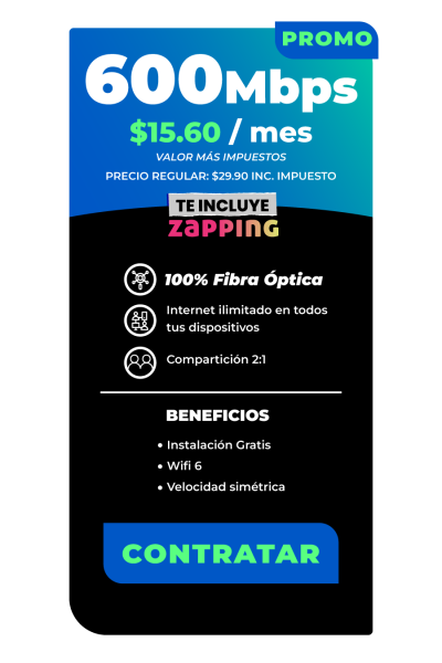 plan de internet 600 megas Manabí