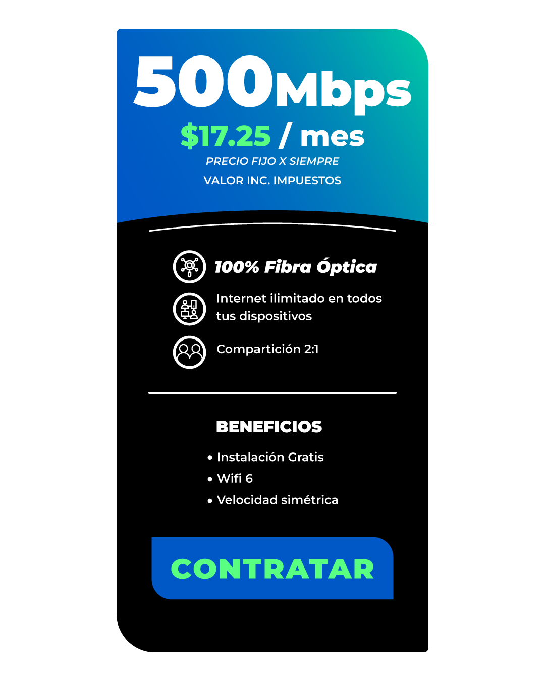 plan de internet 500 megas Manabí