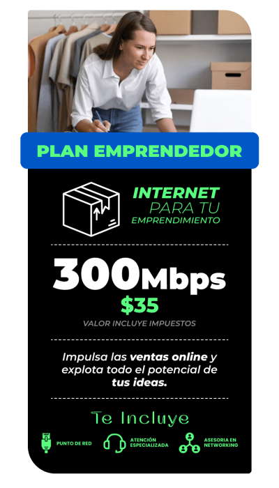 Plan empresarial 300 MBPS